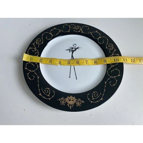 Set Of 4 Disney Nightmare Before Christmas Jack 10.5" Ceramic Dinner Plates NEW - Picture 10 of 13